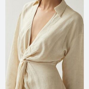 Anthropologie Ivory Midi Dress size 2 (fits like a 4-6)